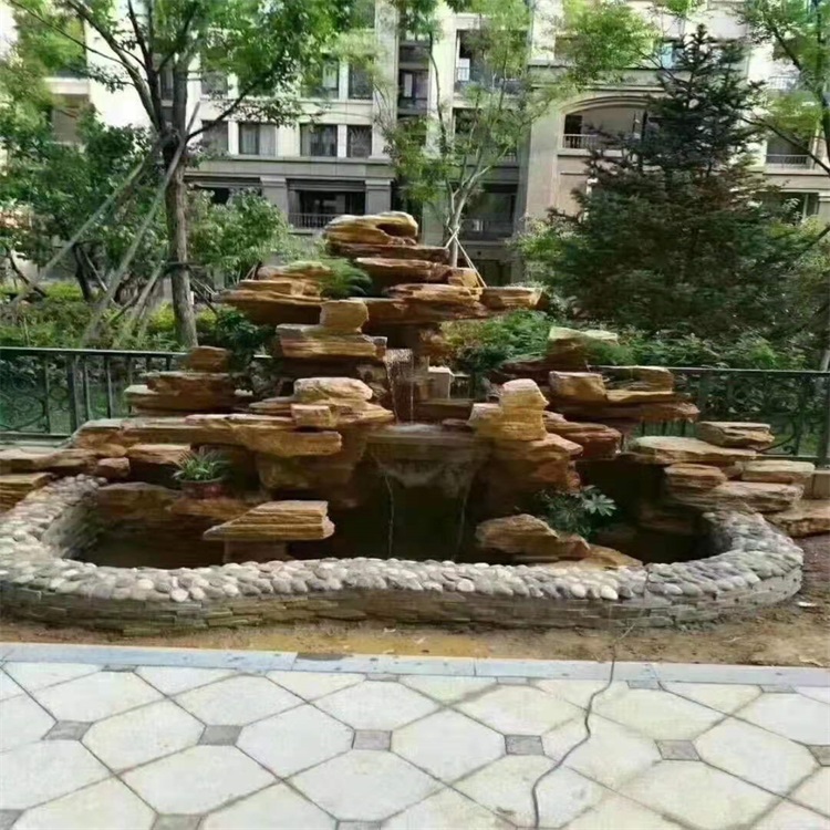 清江浦庭院假山鱼池设计方案